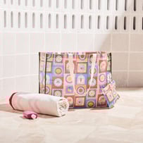 Byron Blue Oversized Beach Tote