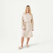 Vintage Washed Natural Linen Robe