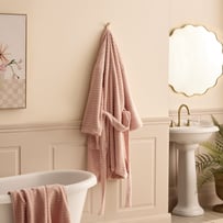 Miller Antique Pink Australian Cotton Bath Robe