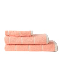 Bethany Coral Stripe Towel Range