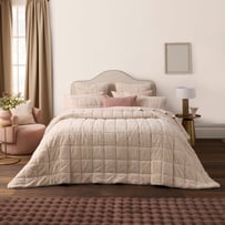 Porter Oat Faux Fur Quilted Coverlet Separates
