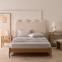 Flannelette Plain Dye Silver Sheet Set
