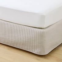 Fresh Grey Quilted Valance