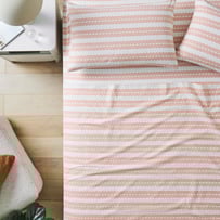 Waves Printed Percale Sheet Set