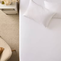 Cotton Sateen White Sheet Separates