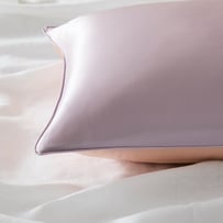 Pure Silk Two Toned Lilac & Peach Pillowcase