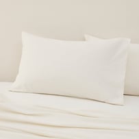 Stonewashed Cotton Coconut Pillowcase