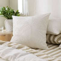 Resort Palm White Pillowcases