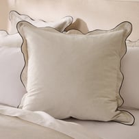 Hallie Scallop Natural & Black Pillowcase