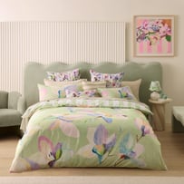 Jade Fisher Sweet Bay Magnolia Pistachio Green Quilt Cover Set + Separates