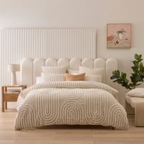 Sander Tufted Natural Quilt Cover Separates