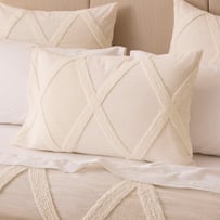Levi Natural Tufted Pillowcases