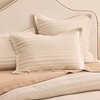 Brooks Natural Velvet Quilted Pillowcases