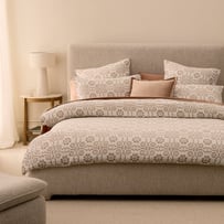 Roma Natural Jacquard Quilt Cover Separates