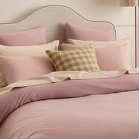 Jersey Pointelle Mauve Quilt Cover Set + Separates