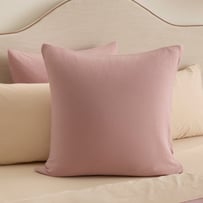 Jersey Pointelle Mauve Pillowcases