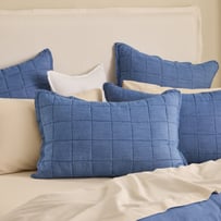 James Denim Lyocell Quilted Pillowcases