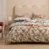 Margot Soft Green Native Floral Quilt Cover Set + Separates