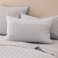 Elwood Blue Quilted Pillowcases
