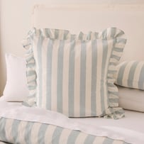 Willow Ruffle Dusty Blue Pillowcases