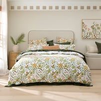 Gigi Green Floral Quilt Cover Set + Separates