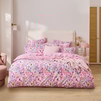 Lottie Pink Floral Quilt Cover Set + Separates