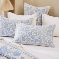 Maeve Jacquard Blue Pillowcases