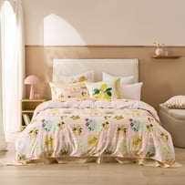 Summer Garden Pink Quilt Cover Set + Separates 