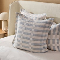 Sica Azure Check Pillowcases
