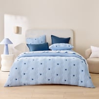 Starburst Blue Quilted Quilt Cover Separates