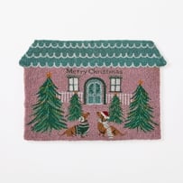 Coir Merry Christmas Dogs Doormat