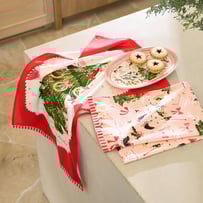 5 Golden Rings Tea Towel Pack of 2