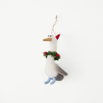 Pelican with Scarf Felted Friend