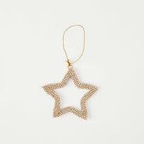 Crystal Jewel Gold Star Decoration