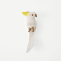 Christmas Flock White & Yellow Cockatoo Decoration
