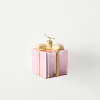 Antique Glass Pink Present Decoration