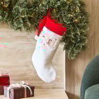 White Santa Stocking