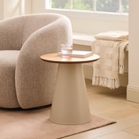 Kiel Oak & Dune Side Table