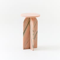 Pink Marble Drinks Table