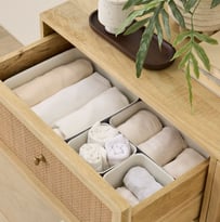 Osaka Grey Felt Storage Baskets Set of 4