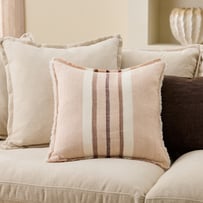 Indra Hazelnut Linen Cushion
