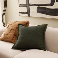 Levi Cilantro Linen Cushion