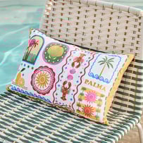Byron Postcard Outdoor Cushion