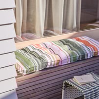 Hastings Stripe Outdoor Bench Seat Cushion
