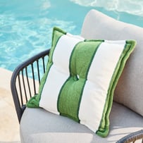 Lorne Green Outdoor Terry Chair Pad