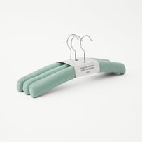 Padded Sage Coat Hangers