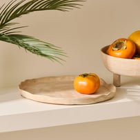 Laguna Beige Round Plate	