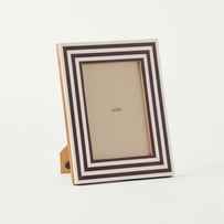 Capri Burgundy Stripe Photo Frame