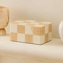Seraphina Cream & Caramel Trinket Box