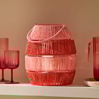 La Mer Pink & Red Lantern